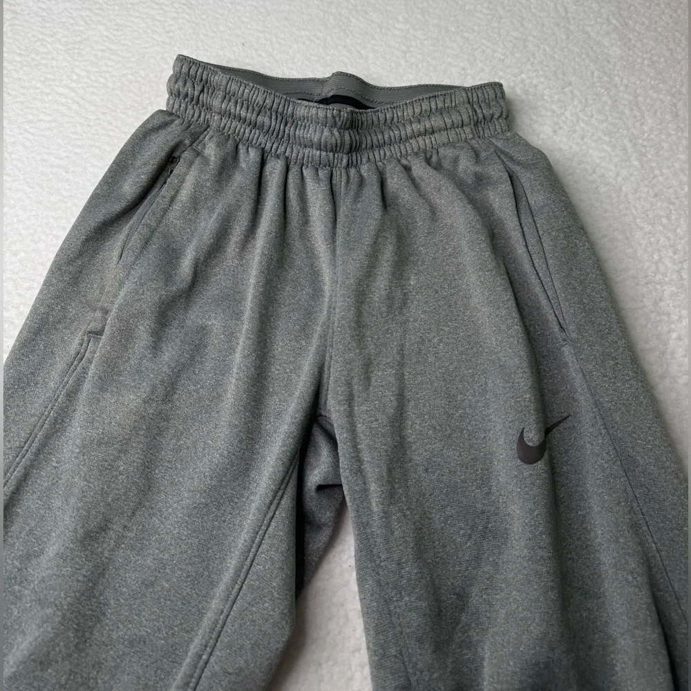 Nike Unisex Kids Grey Fleeced Sweatpants S Casual Loungewear Comfort‎ Activewear